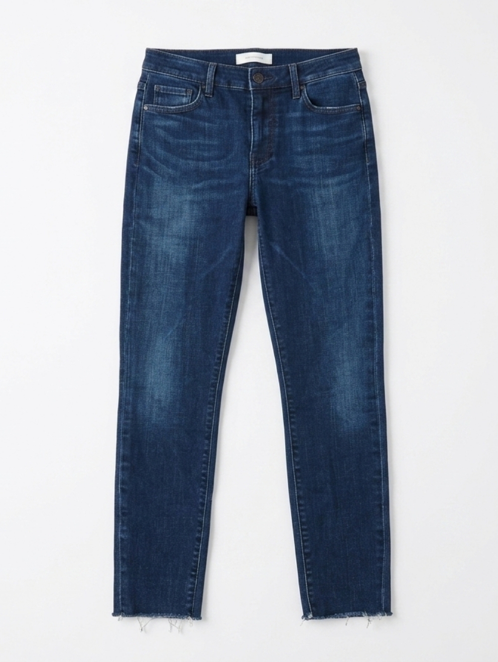 Frank & Eileen Sliglo Skinny Jeans Dark Blue Size 26 Frayed Hem Crop Fit